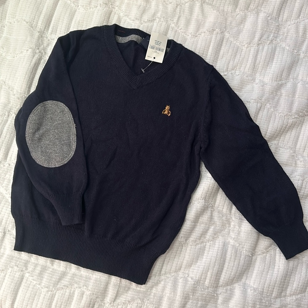 baby Gap V Neck Sweater Toddler Boy Size 3 Navy Blue